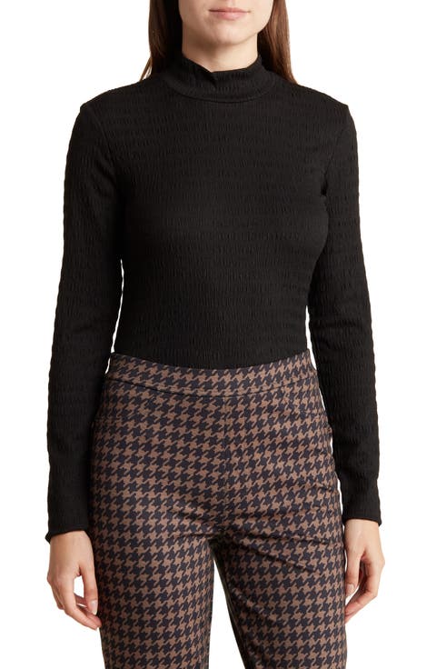 Day Dream Mock Neck Long Sleeve Top