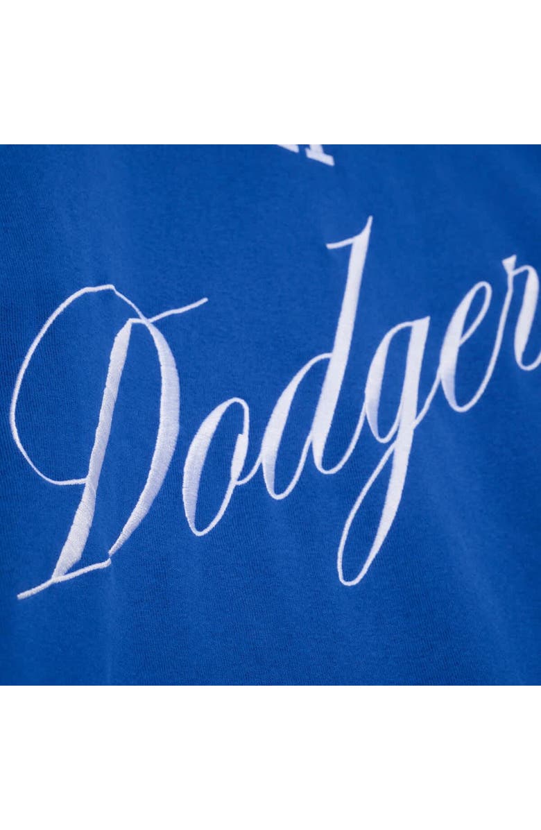 Mitchell & Ness Women's Mitchell & Ness  Royal Los Angeles Dodgers Script Sweatshirt, Alternate, color, Royal