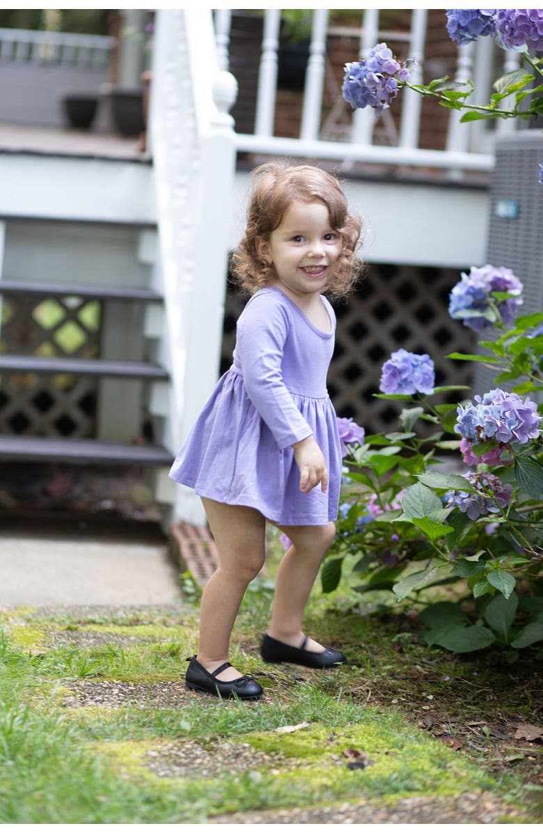 WORTHY THREADS Solid Long Sleeve Bubble Romper, Alternate, color, Purple