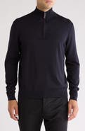 TOM BAINE Solid Quarter Zip Pullover
