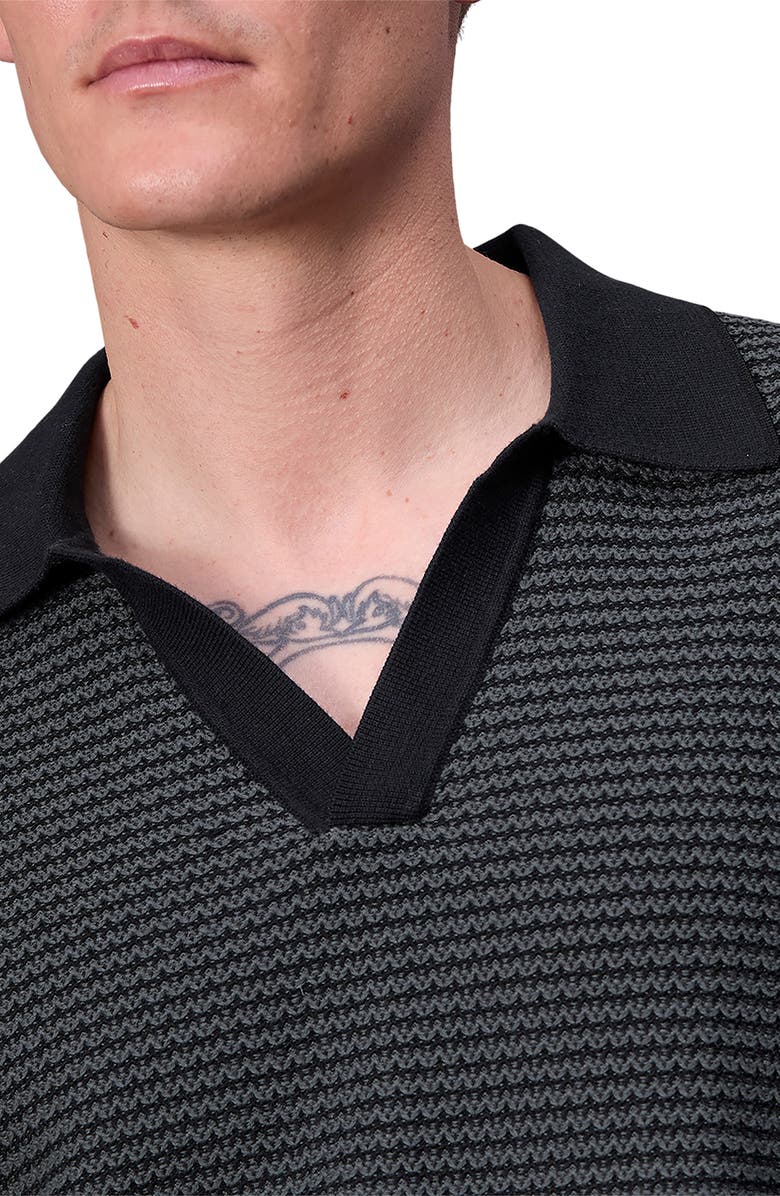 rag & bone Hayes Polo Sweater, Alternate, color, Shark Blue