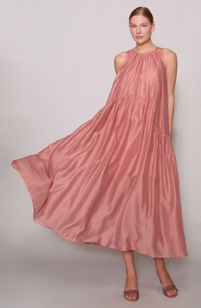 MELLODAY Pocket Tent Dress, Alternate, color, Dusty Rose