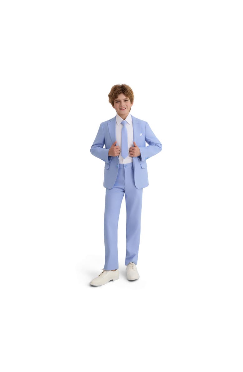 MOUSTACHE Four-Piece Tailored Suit Set, Alternate, color, Light Blue