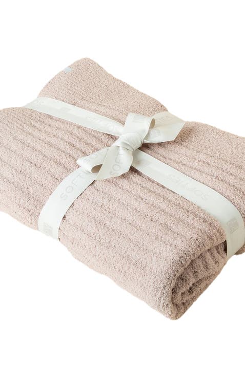 Ultra-Soft Solid Rib Marshmallow Blanket