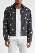 HONOR THE GIFT Floral Sequin Pinstripe Jacket