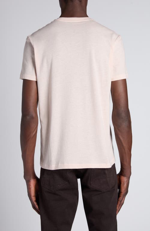 Tom Ford Short Sleeve Crewneck T-shirt In Petal Pink
