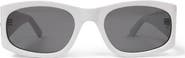 PLEASURES x Akila Eazy 55mm Rectangular Sunglasses