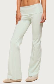 EDIKTED Oriane Foldover Flare Leggings