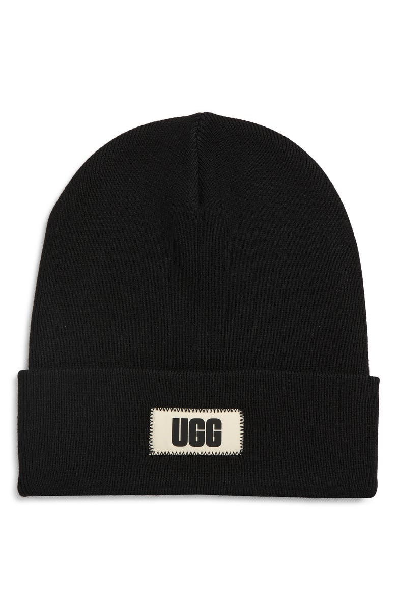 UGG<sup>®</sup> High Crown Beanie, Main, color, Black Ii