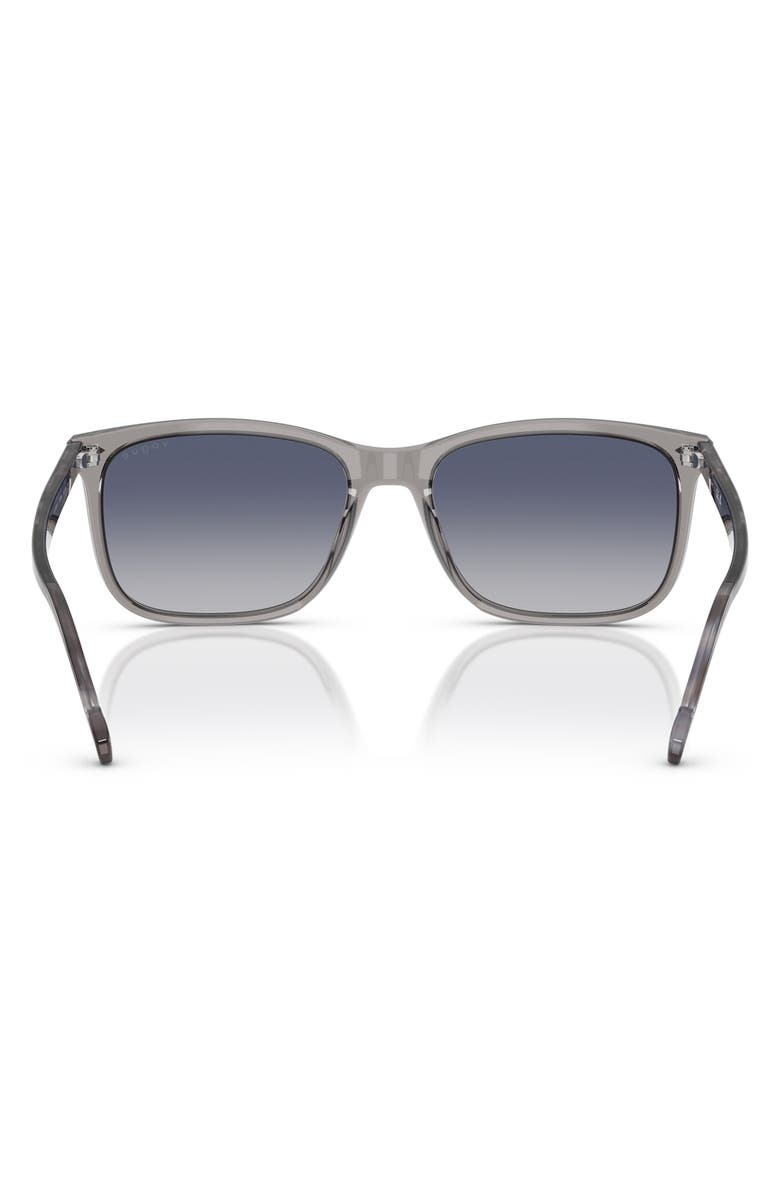 VOGUE 57mm Pillow Sunglasses, Alternate, color, Transparent Grey