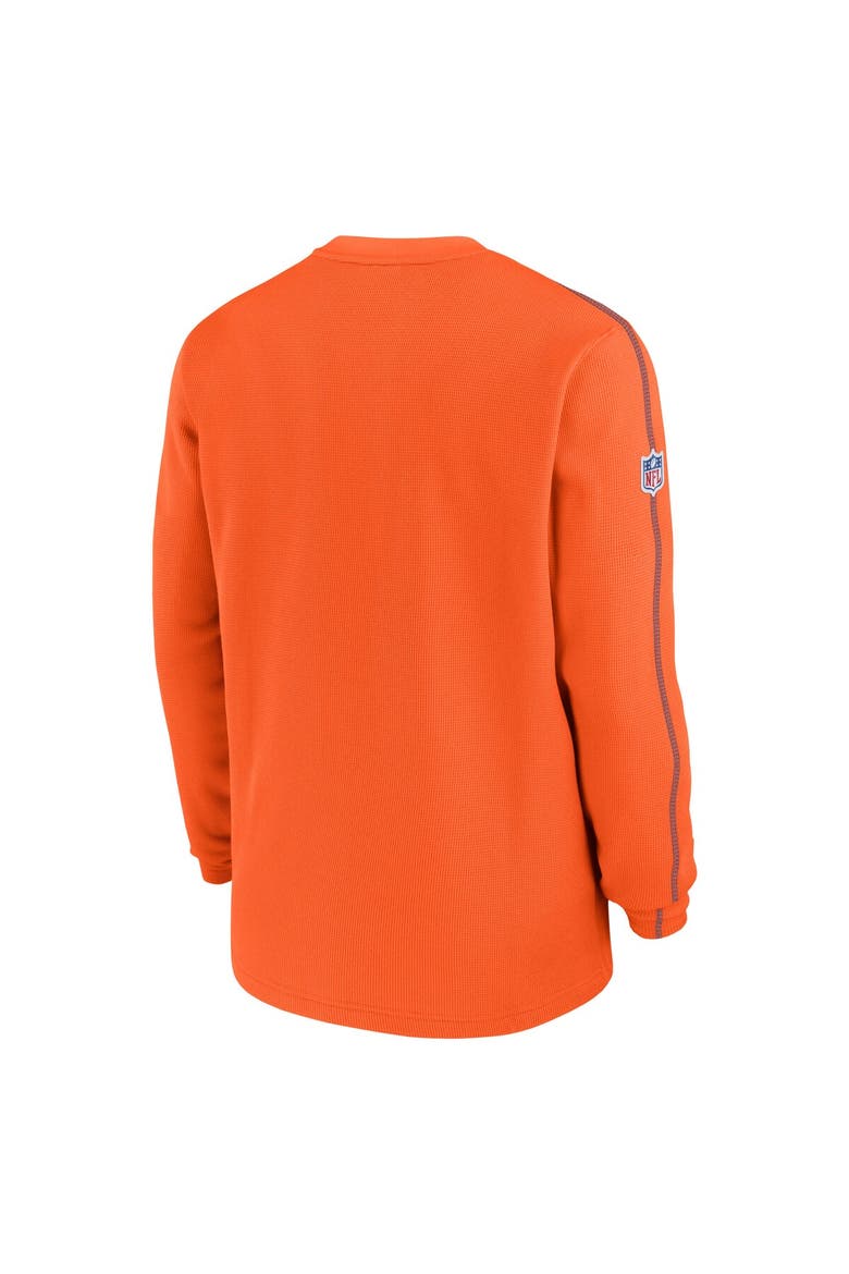 Men's Nike Orange Denver Broncos Alternate Logo Coach Long Sleeve Top, Alternate, color, Orange