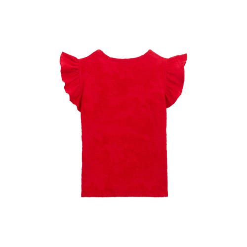 Vilebrequin Kids' Terry Tank Top In Lipstick