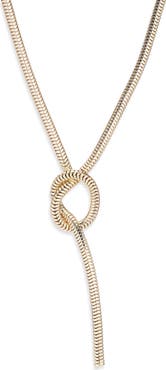 Panacea Snake Chain Knot Y-Necklace