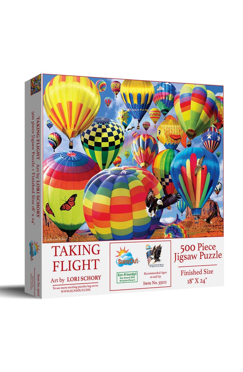Sunsout Taking Flight 500 piece Jigsaw Puzzle for Adults, Main, color, Multicolor