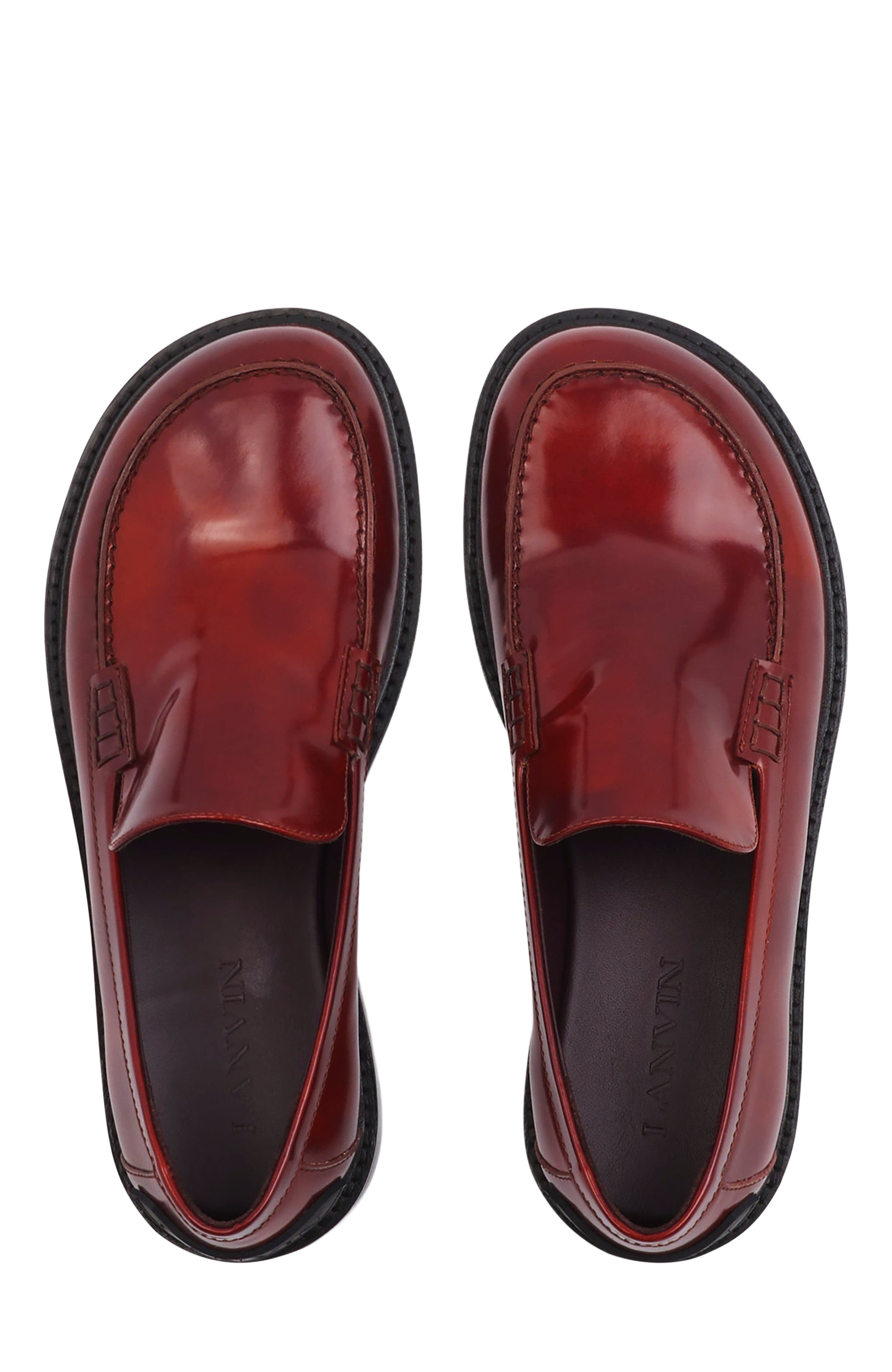 Lanvin SPINTO LOAFERS IN SMOOTH LEATHER, Alternate, color, 