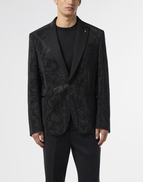 Blazer Brocade Strass Men