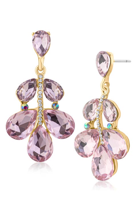 Crystal Drop Statement Earrings
