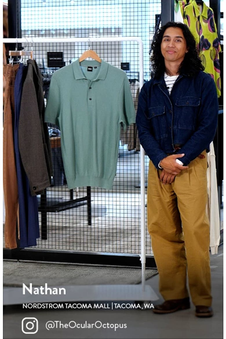 Daremo Cotton Blend Polo Sweater video