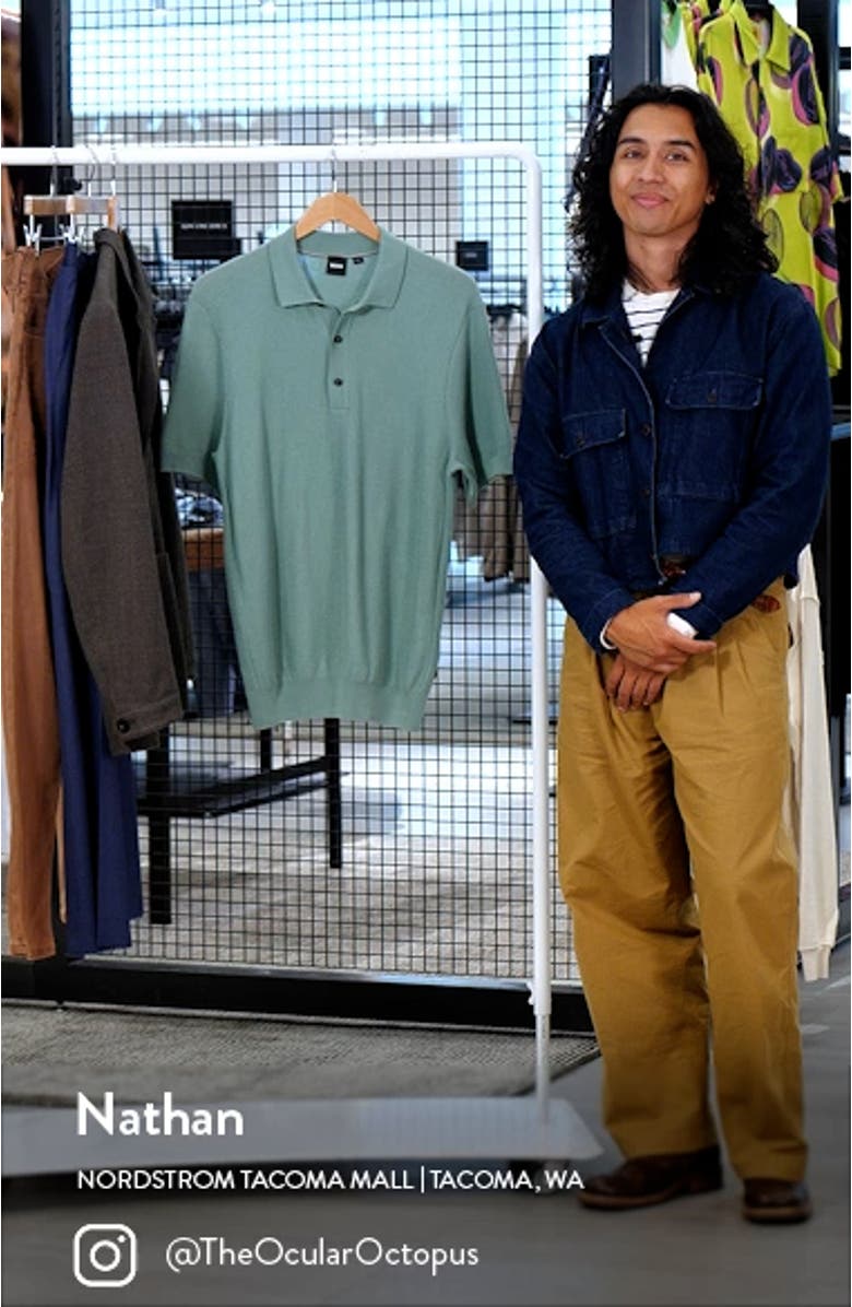 Daremo Cotton Blend Polo Sweater, sales video thumbnail