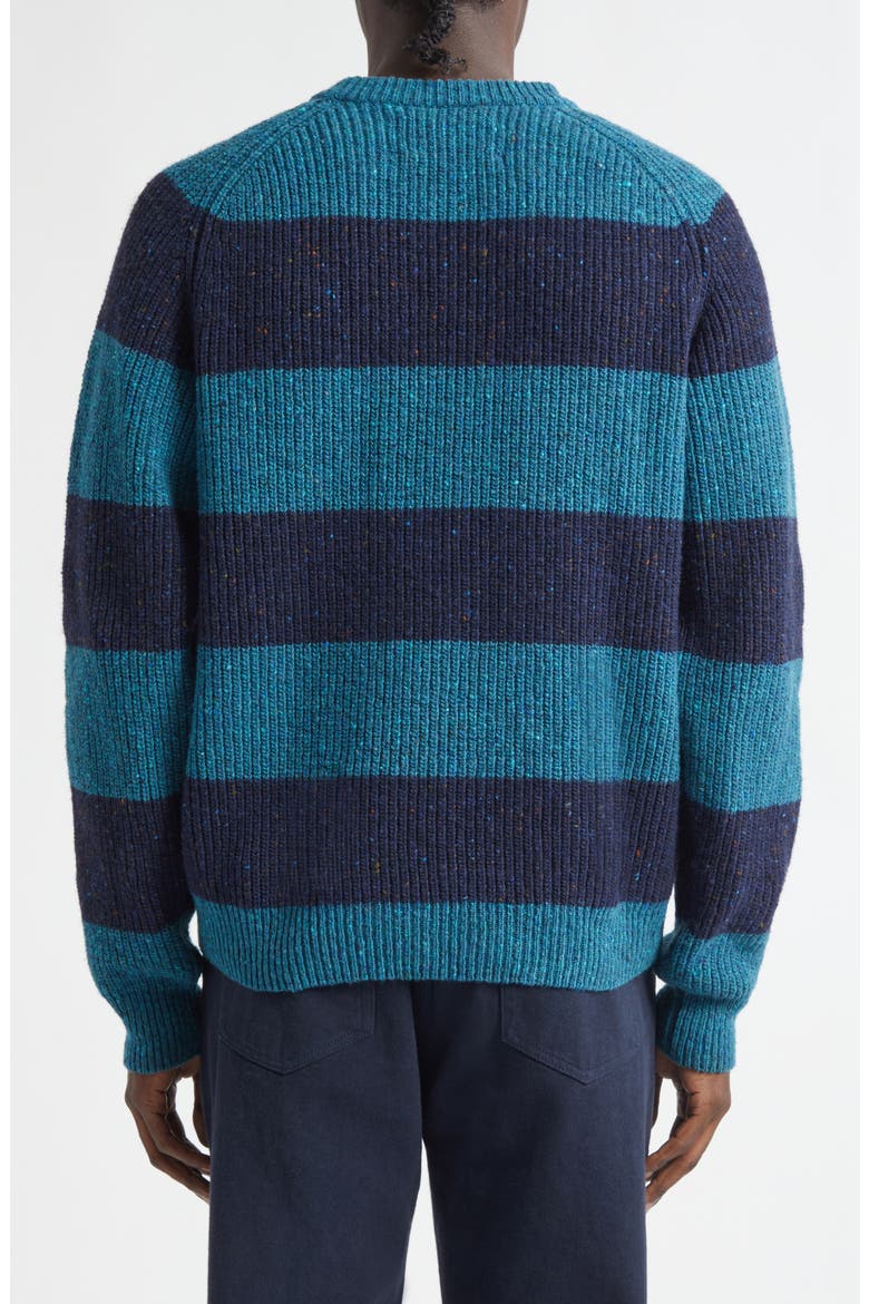 Stripe Donegal Wool Sweater, Alternate, color, BELTRA / SHERIDAN