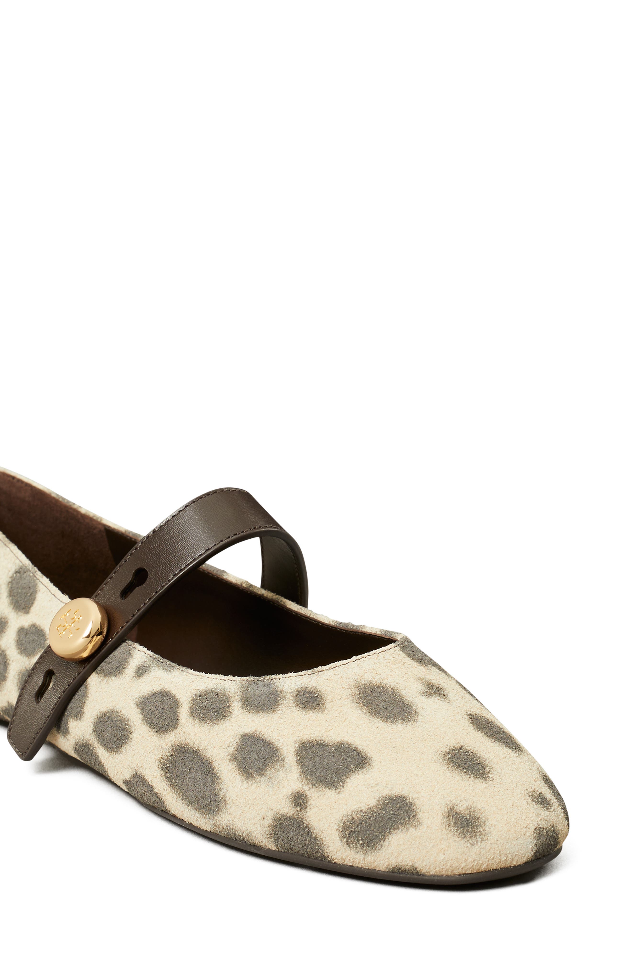 Tory Burch Romy Mary Jane Flat, Alternate, color, Cheetah Spots