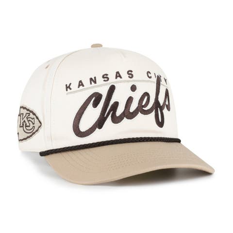 Men's '47  Natural/Tan Kansas City Chiefs Neutral Terrain Hitch Rope Adjustable Hat
