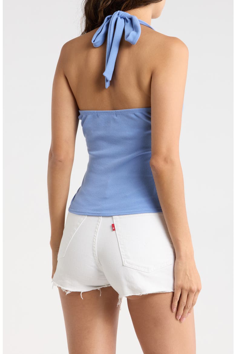Rib Halter Top, Alternate, color, BLUE COMBO