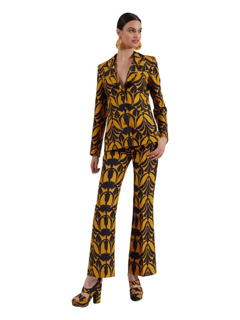 ボトムスその他 LA DOUBLEJ Women Pants TRO0003SIL001MRE01BL03 Yellow Loose Pants in Solid Dark Yellow for Women | La DoubleJ