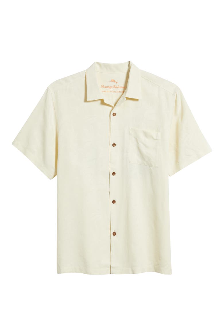Blush Bayou Silk Camp Shirt, Alternate, color, CLOUD CREAM