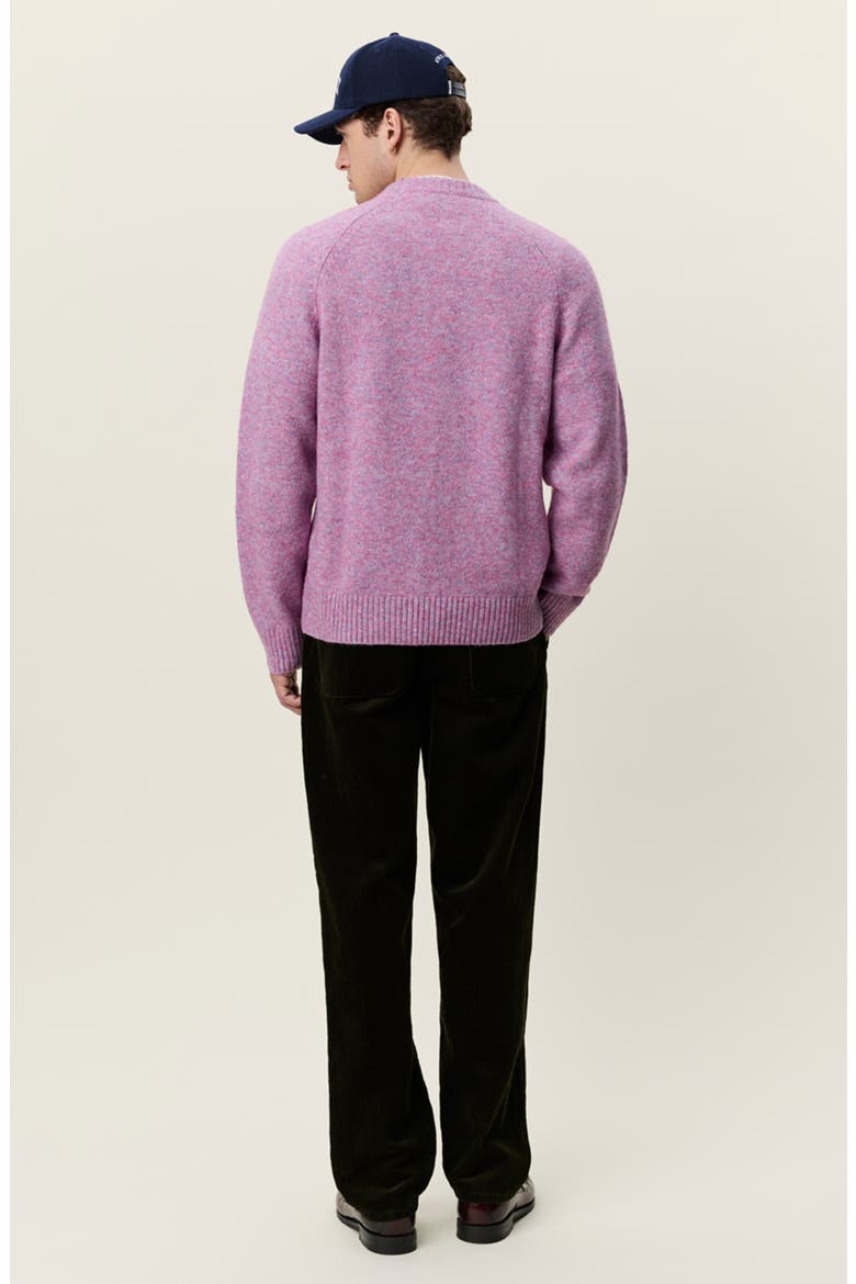 Soft Crewneck Sweater, Alternate, color, OYSTER ROSE MELANGE