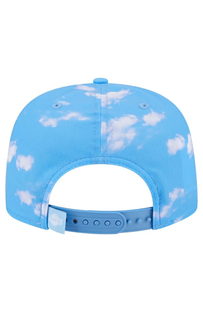 New Era Men's New Era Light Blue Los Angeles Lakers Head in the Clouds Golfer Rope Adjustable Hat, Alternate, color, Light Blue