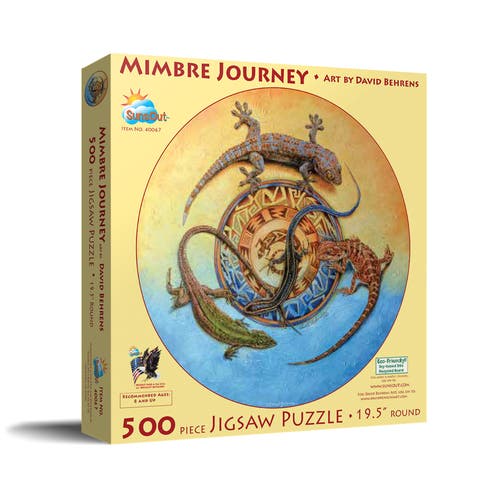 Mimbre Journey 500 piece Jigsaw Puzzle for Adults Round
