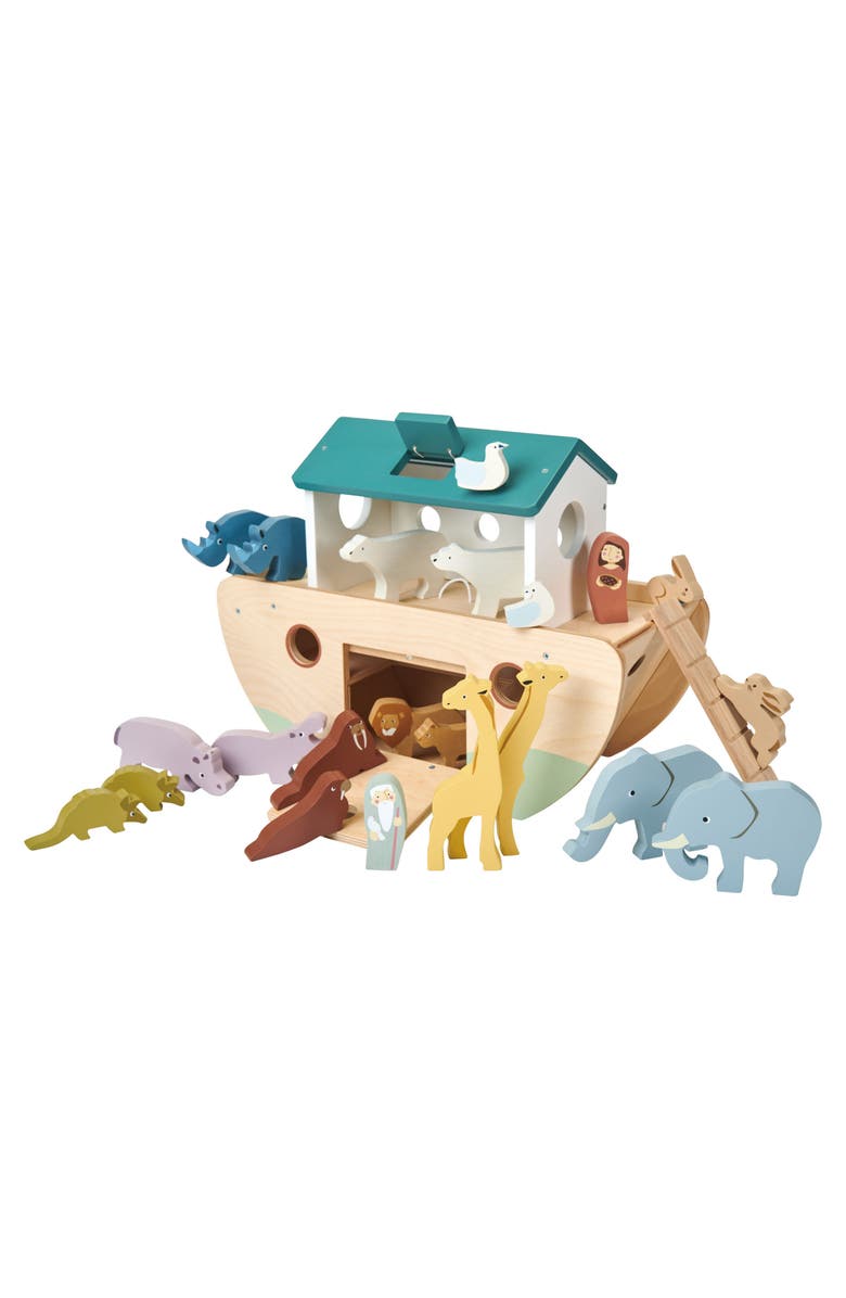 Tender Leaf Toys Noah's Ark Wooden Playset, Main, color, Multi