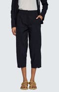 LUUKAA Elara Stretch Linen Cotton Blended Pants
