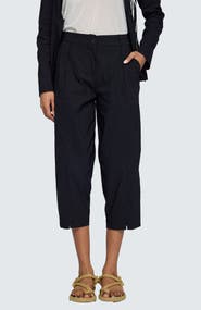 LUUKAA Elara Stretch Linen Cotton Blended Pants
