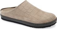 Brunello Cucinelli Croc Embossed Suede Slipper