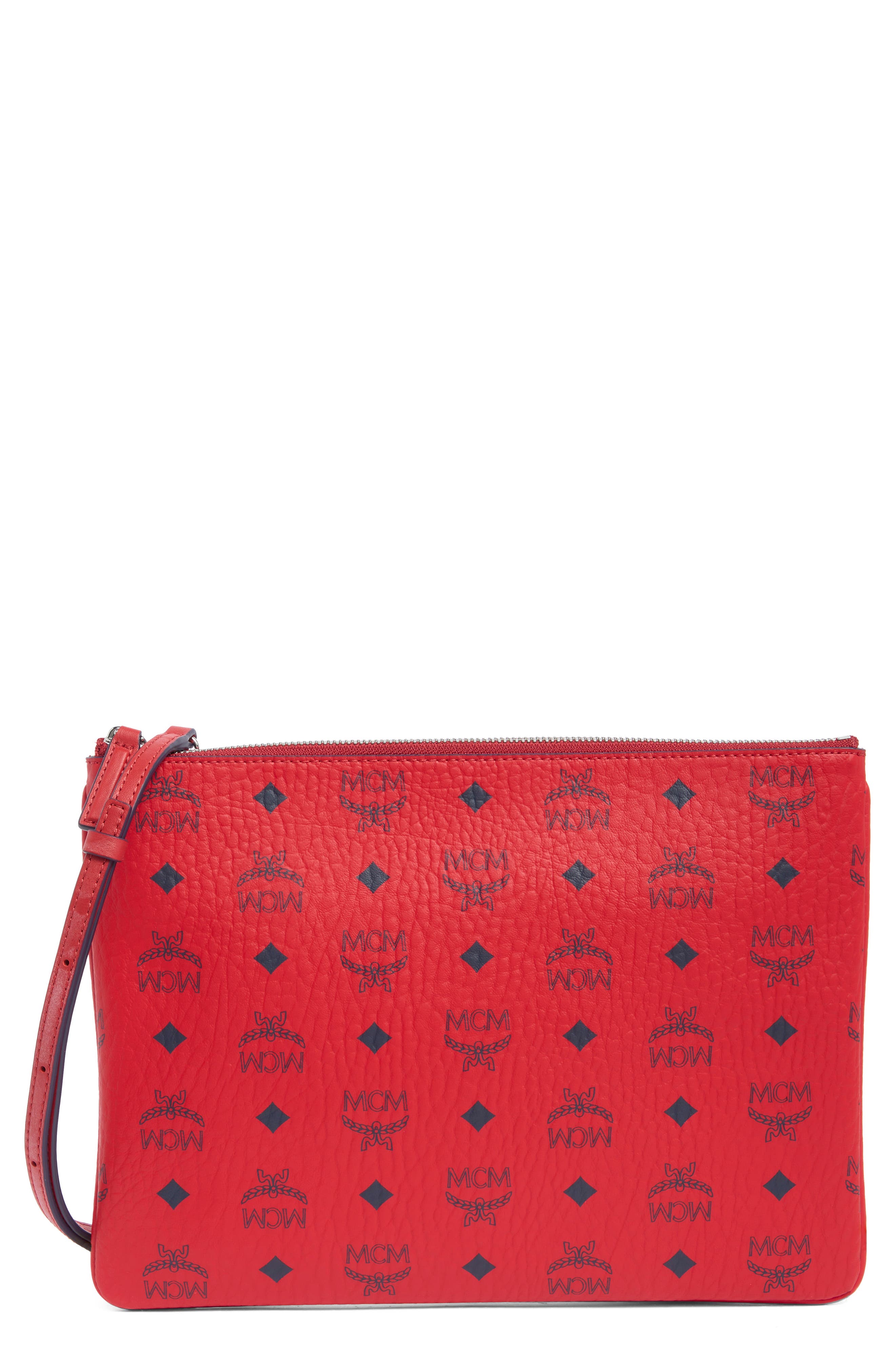 MCM Aren Visetos Crossbody Bag, Main, color, 