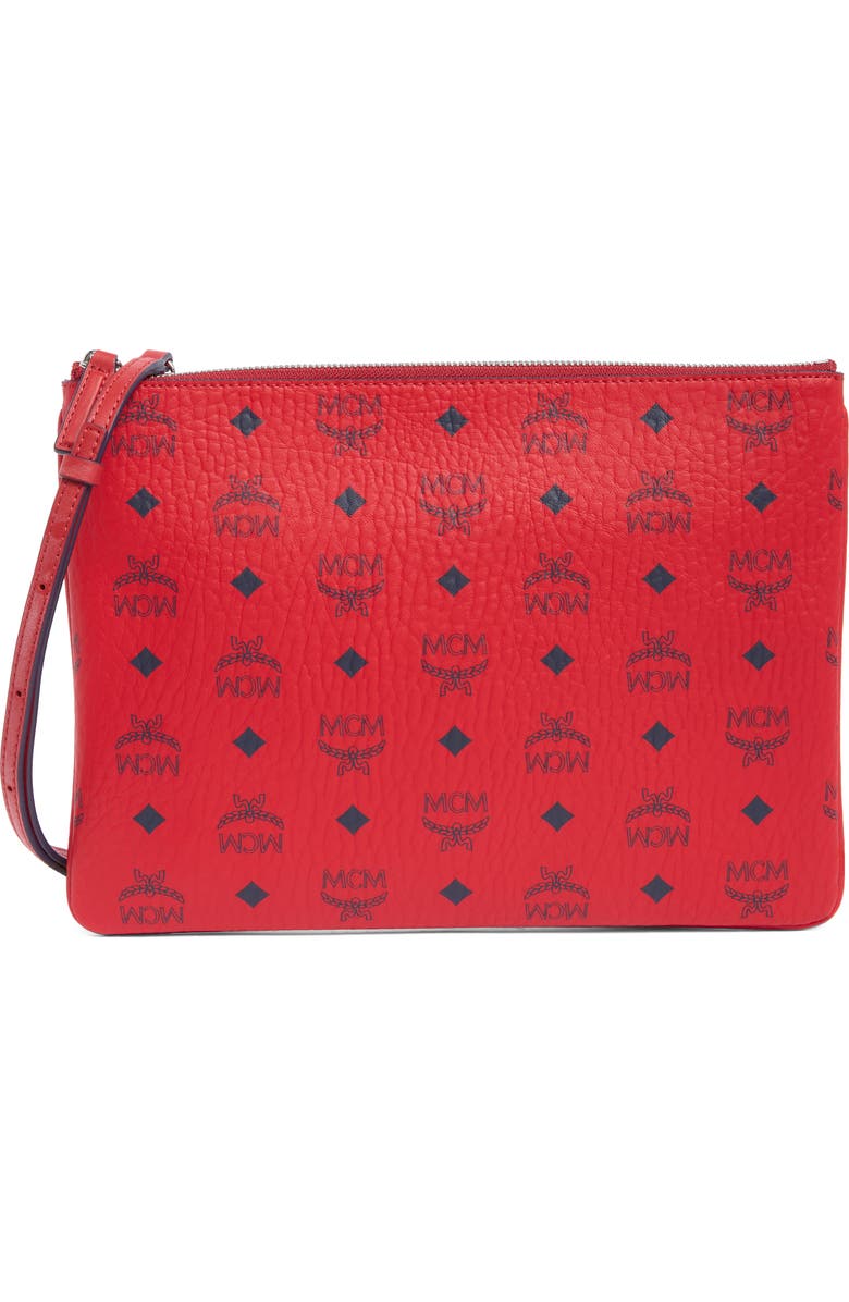 MCM Aren Visetos Crossbody Bag, Main, color,