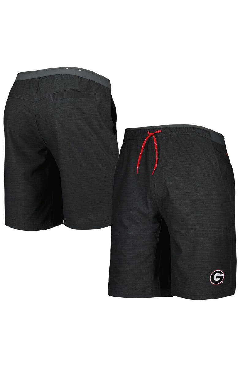Columbia Men's Columbia Charcoal Georgia Bulldogs Twisted Creek Omni-Shade Omni-Shield Shorts, Main, color,