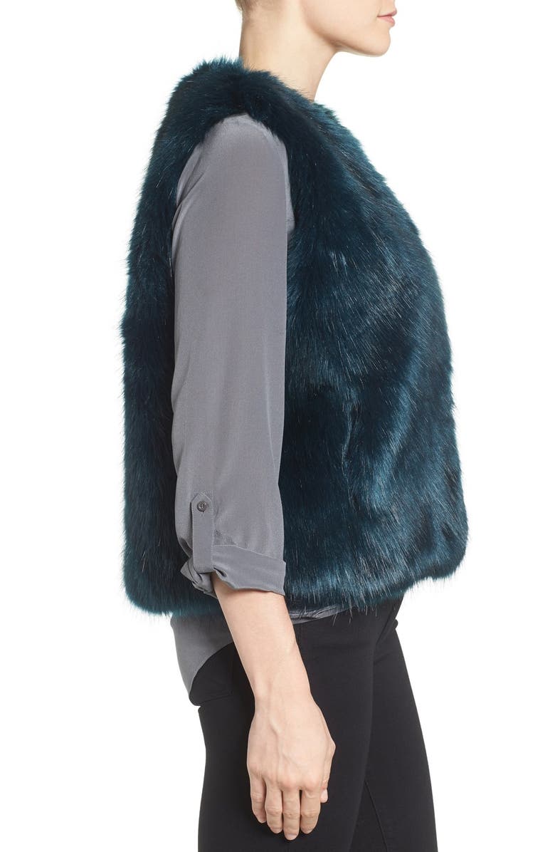 Evelyn K Faux Fur Vest, Alternate, color,