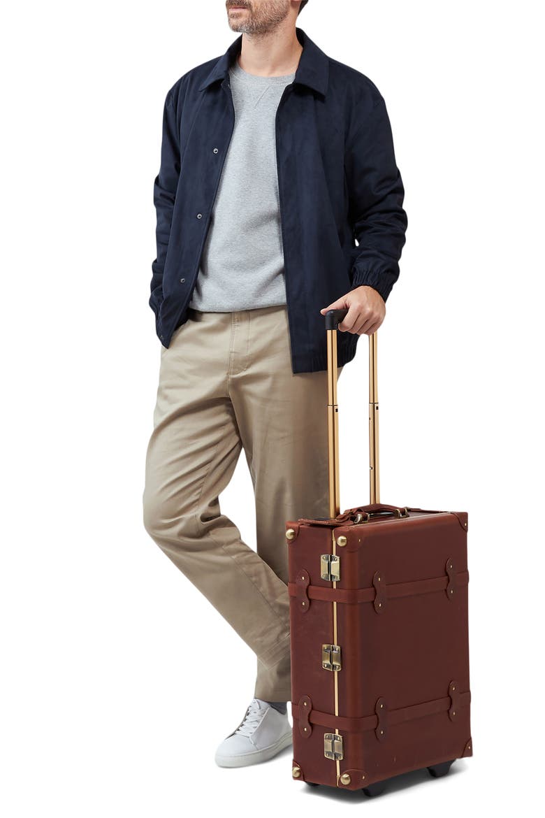 The Pioneer 20-Inch Rolling Carry-On, Alternate, color, BROWN