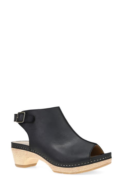 bootie peep toe sandals