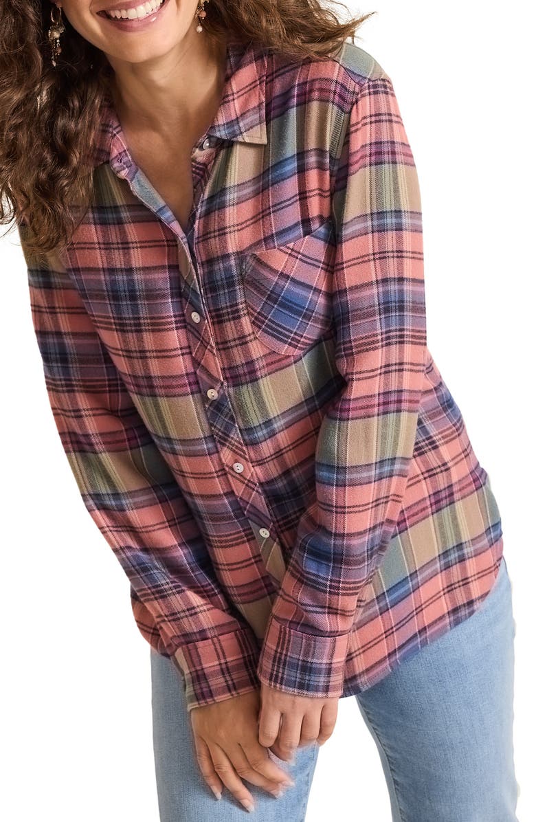 Tommy Bahama Ruby Shores Plaid Shirt, Main, color, 