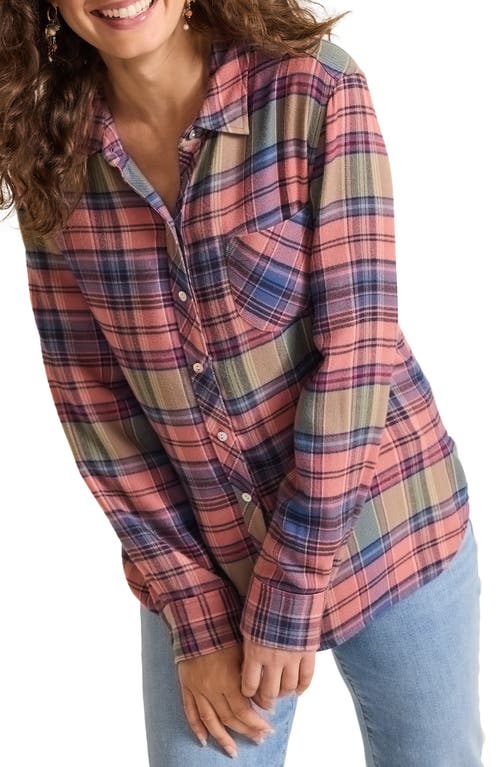 Tommy Bahama Ruby Shores Plaid Shirt In Pink