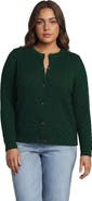 Lands' End Plus Size Drifter Jacquard Cardigan Sweater