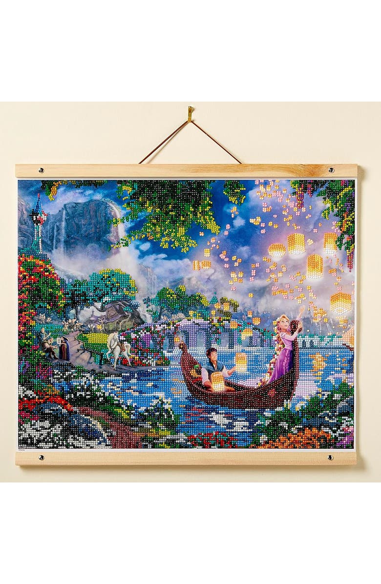 RoseArt Disney Dreams Diamond Art Rapunzel Lantern Scene Gem Kit, Alternate, color, Multicolored