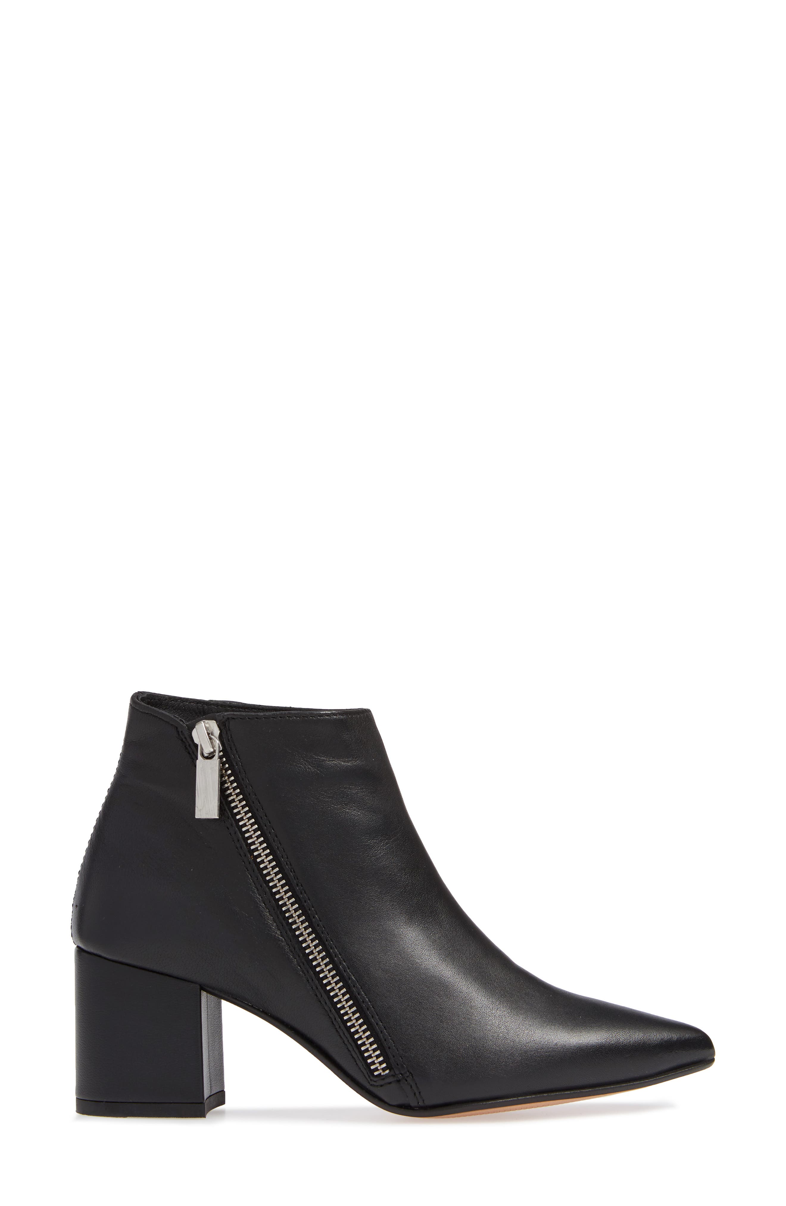 Hayes Bootie, Alternate, color, BLACK LEATHER