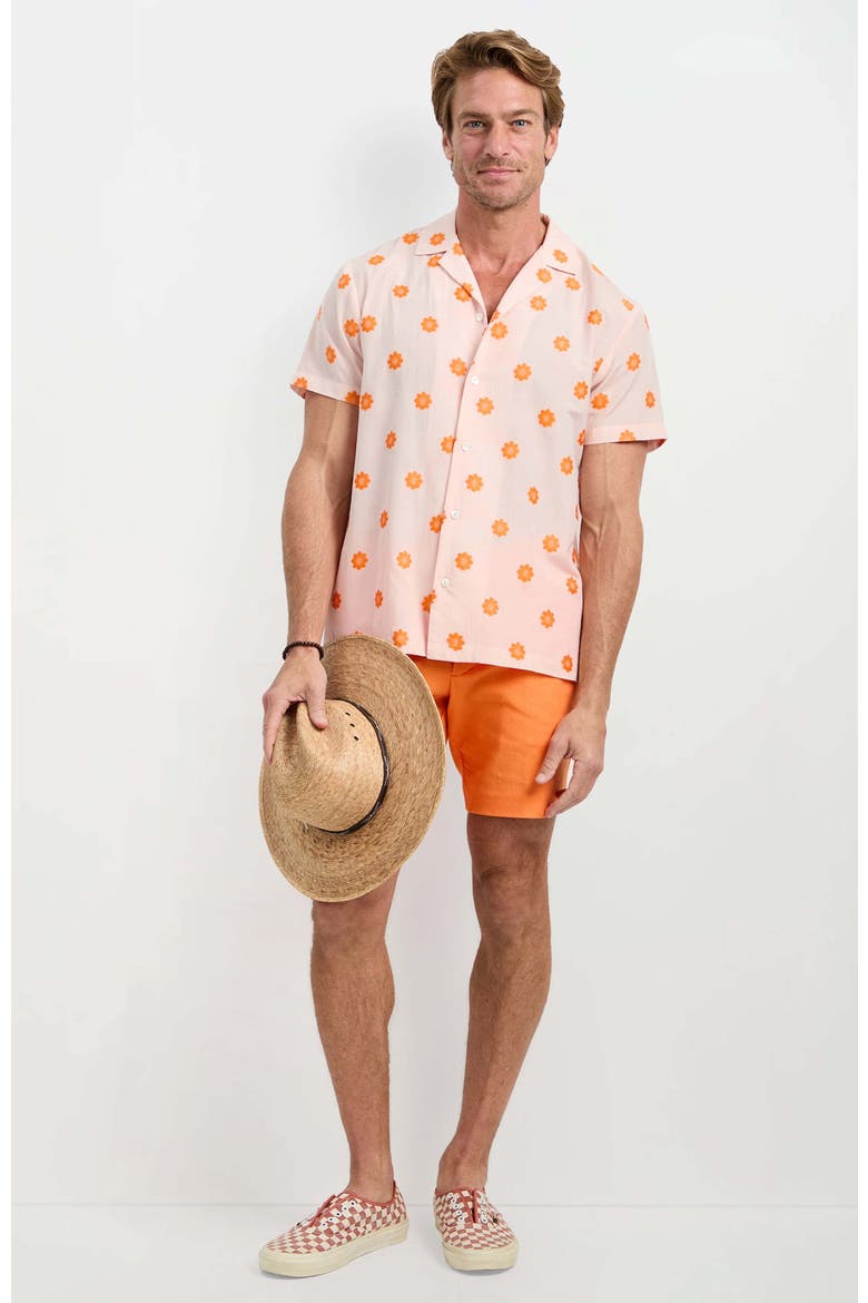 Felix Camp Shirt Daisy Dots, Alternate, color, Daisy Dots