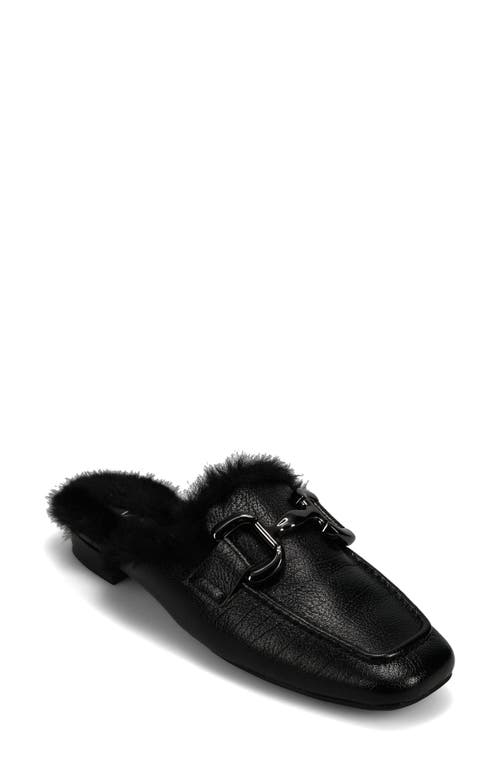 Vaneli Skyla Faux Fur Lined Mule In Black