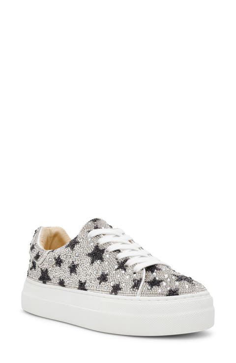 Sidny Crystal Pavé Platform Sneaker (Women)